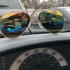 Rainbow gradient authentic raybans